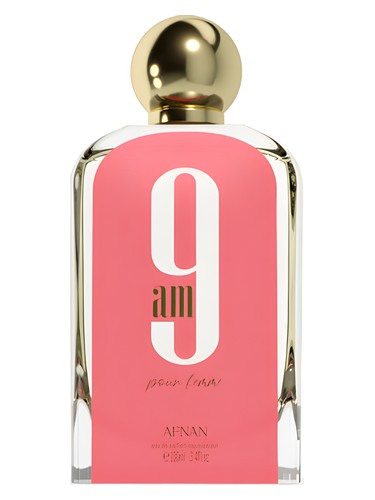 Afnan 9am pour Femme eau de parfum bottle, a gourmand fragrance
