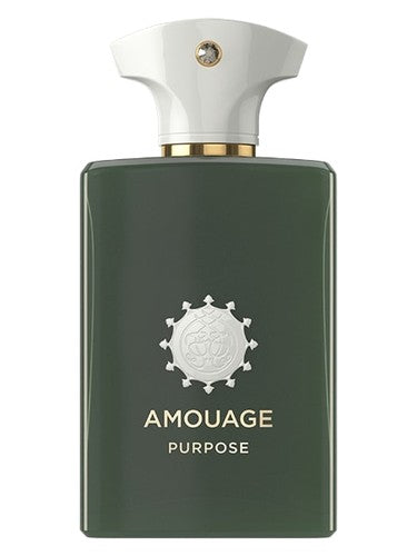 Amouage Purpose perfume bottle, a woody fragrance