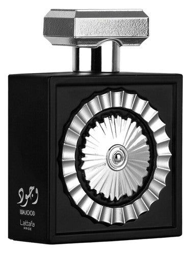 Lattafa Wajood eau de parfum bottle, a aquatic fragrance
