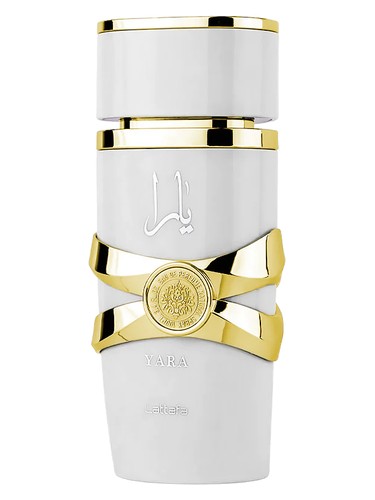 Lattafa Yara Moi eau de parfum bottle, a gourmand fragrance