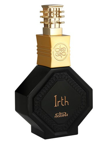 Nabeel Irth eau de parfum bottle, a warm & amber fragrance