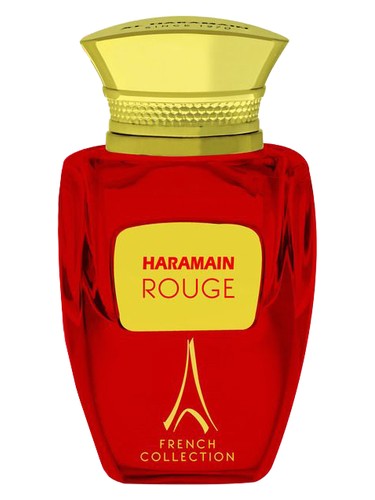 Al Haramain Rouge eau de parfum bottle, a warm & amber fragrance