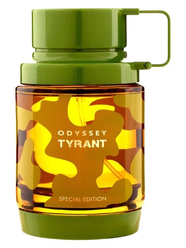 Armaf Odyssey Tyrant Special Edition eau de parfum bottle, a woody fragrance