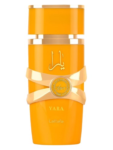 Lattafa Yara Tous perfume bottle, a gourmand fragrance