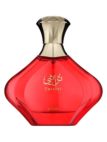 Afnan Turathi Red eau de parfum bottle, a floral fragrance
