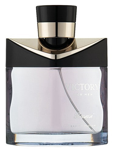 Rasasi Victory For Men eau de parfum bottle, a powdery fragrance