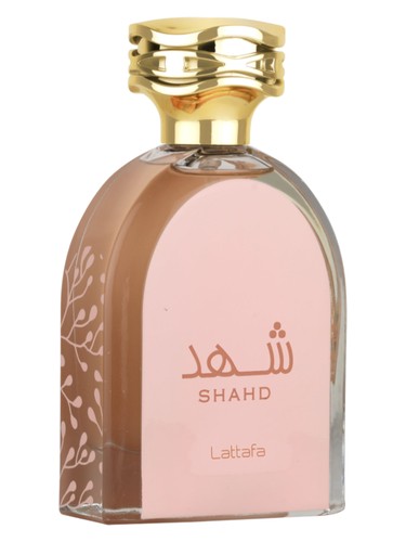 Lattafa Shahd eau de parfum bottle, a gourmand fragrance