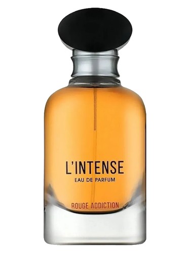 Maison Alhambra L'Intense Rouge Addiction perfume bottle, a white floral fragrance