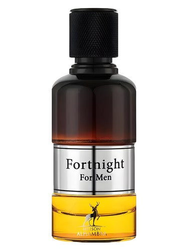 Maison Alhambra Fortnight eau de parfum bottle, a woody fragrance