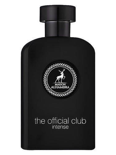 Maison Alhambra The Official Club Intense eau de parfum bottle, a mossy fragrance