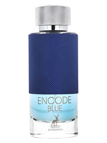 Maison Alhambra Encode Blue eau de parfum bottle, a marine fragrance