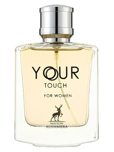Maison Alhambra Your Touch For Women eau de parfum bottle, a gourmand fragrance