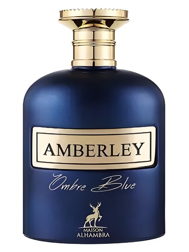 Maison Alhambra Amberley Ombre Blue eau de parfum bottle, a woody fragrance