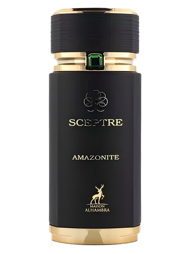 Maison Alhambra Sceptre Amazonite eau de parfum bottle, a oud fragrance