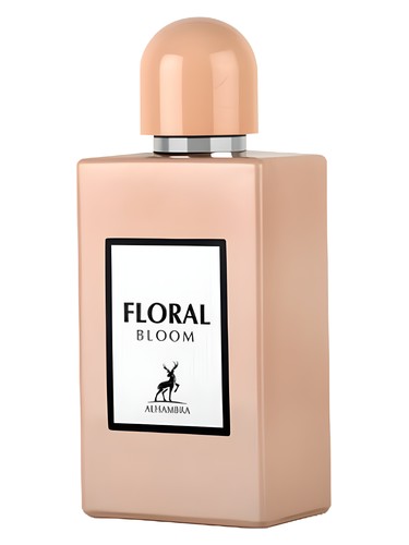 Maison Alhambra Floral Bloom eau de parfum bottle, a white floral fragrance