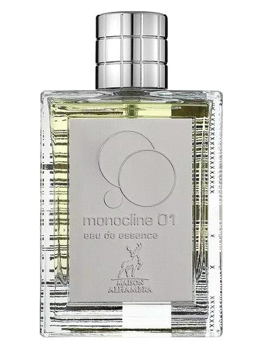 Maison Alhambra Monocline 01 eau de parfum bottle, a earthy fragrance