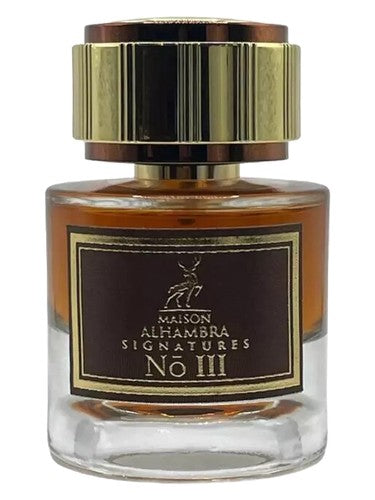 Maison Alhambra Signatures No III eau de parfum bottle, a woody fragrance