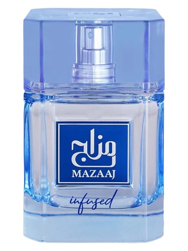 Zimaya Mazaaj Infused eau de parfum bottle, a fresh fragrance