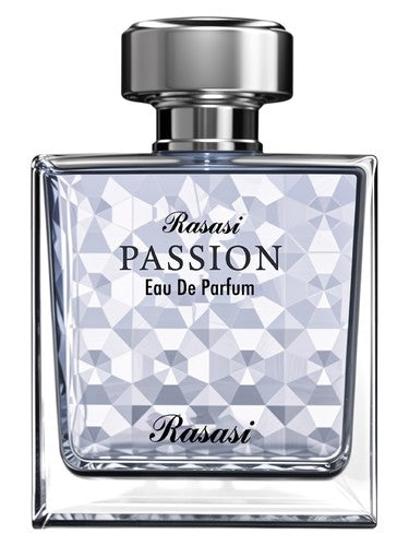 Rasasi Passion perfume bottle, a citrus fragrance