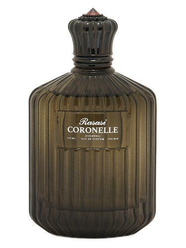 Rasasi Coronelle perfume bottle, a earthy fragrance