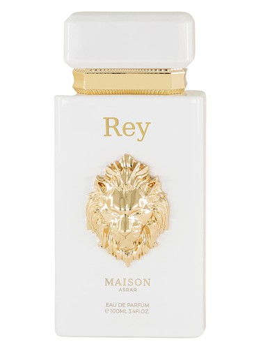 Maison Asrar Rey eau de parfum bottle, a gourmand fragrance