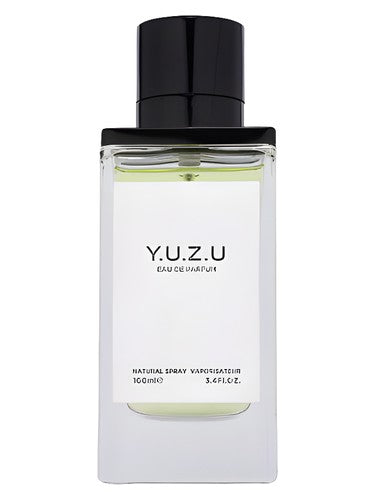 Fragrance World Yuzu eau de parfum bottle, a citrus fragrance