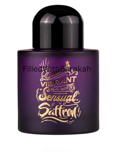 Paris Corner Vibrant Sensual Saffron eau de parfum bottle, a leather fragrance