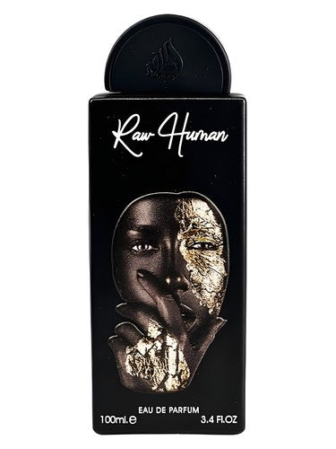 Lattafa Raw Human eau de parfum bottle, a fruity fragrance