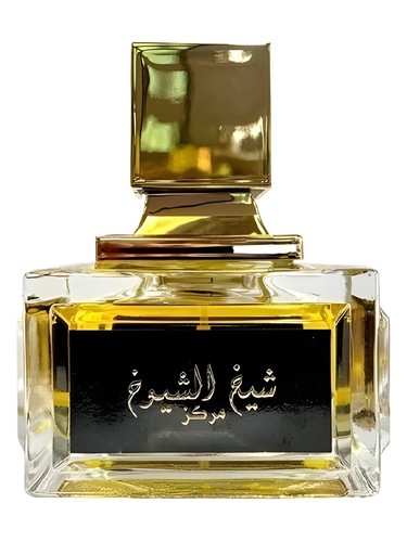 Lattafa Sheikh Al Shuyukh Markaz Concentrated eau de parfum bottle, a leather fragrance
