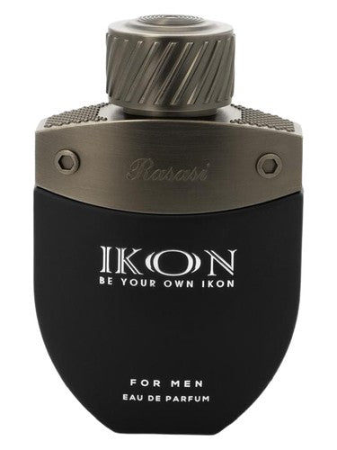 Rasasi Ikon Be Your Own Ikon eau de parfum bottle, a woody fragrance