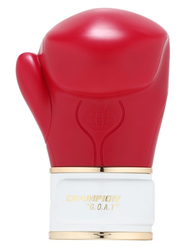 Fragrance World Champion G.O.A.T eau de parfum bottle, a fruity fragrance