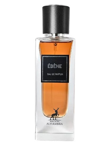 Maison Alhambra Ébène eau de parfum bottle, a smoky fragrance