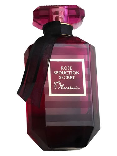 Fragrance World Rose Seduction Secret Obsession eau de parfum bottle, a floral fragrance