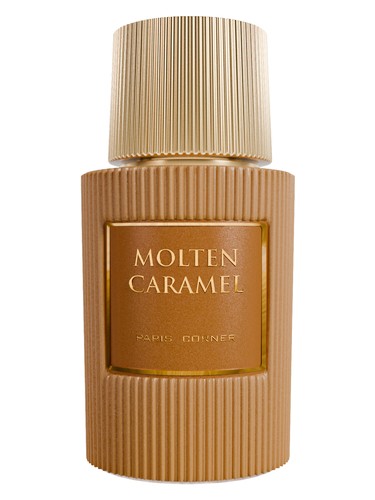 Paris Corner Molten Caramel eau de parfum bottle, a gourmand fragrance