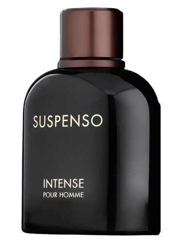 Fragrance World Suspenso Intense eau de parfum bottle, a fresh fragrance