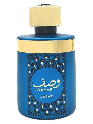 Lattafa Wasaf eau de parfum bottle, a gourmand fragrance