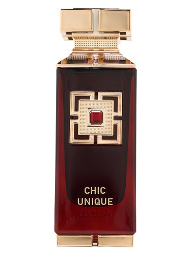 Fragrance World Chic Unique perfume bottle, a floral fragrance