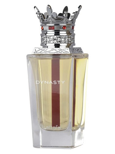 Lattafa Dynasty eau de parfum bottle, a fresh fragrance