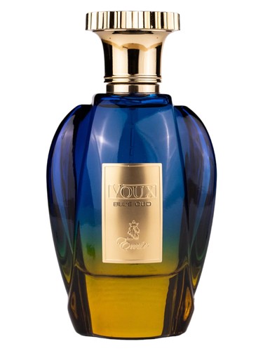 Paris Corner Voux Blue Oud perfume bottle, a woody fragrance