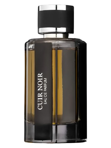 Fragrance World Cuir Noir eau de parfum bottle, a fresh fragrance