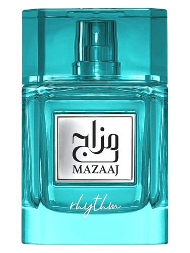 Zimaya Mazaaj Rhythm eau de parfum bottle, a fresh fragrance