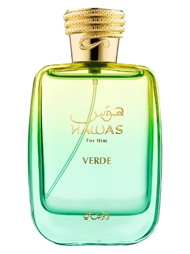 Rasasi Hawas Verde eau de parfum bottle, a citrus fragrance