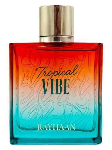 Rayhaan Tropical Vibe eau de parfum bottle, a gourmand fragrance