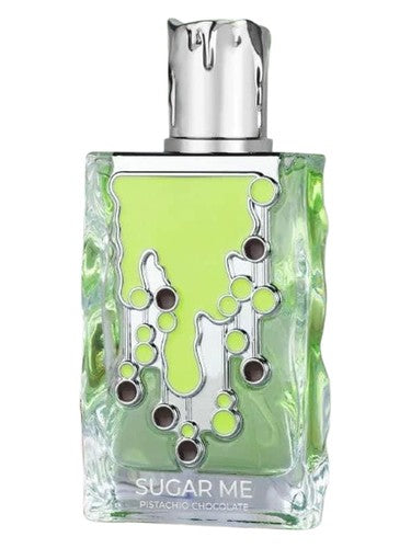 Maison Alhambra Sugar Me Pistachio Chocolate eau de parfum bottle, a vanilla fragrance