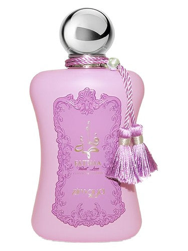 Zimaya Fatima Velvet Love eau de parfum bottle, a gourmand fragrance