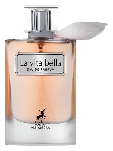 Maison Alhambra La Vita Bella eau de parfum bottle, a gourmand fragrance
