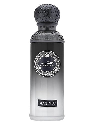 Gissah Maximus eau de parfum bottle, a woody fragrance