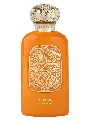 Gissah Autumn Fragrance Mist perfume bottle, a white floral fragrance