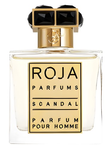 Roja Scandal Pour Homme perfume bottle, a green fragrance