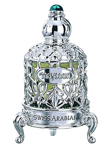 Swiss Arabian Maysoon perfume oil bottle, a gourmand fragrance